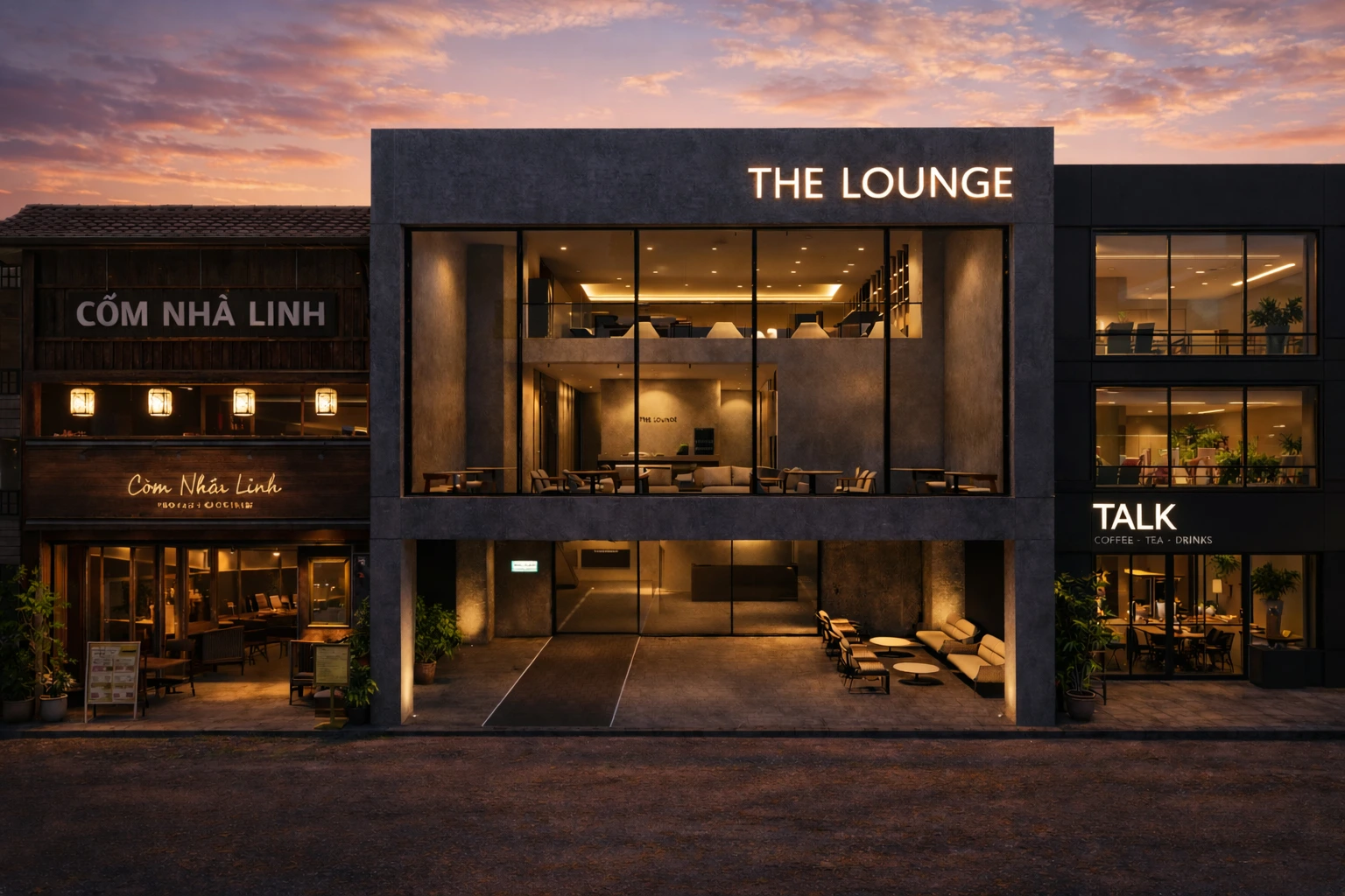 더 라운지 외관2 night 02